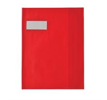 Protège-cahier Styl'SMS 17x22 cm pvc 120 avec Porte-étiquette Rouge ELBA