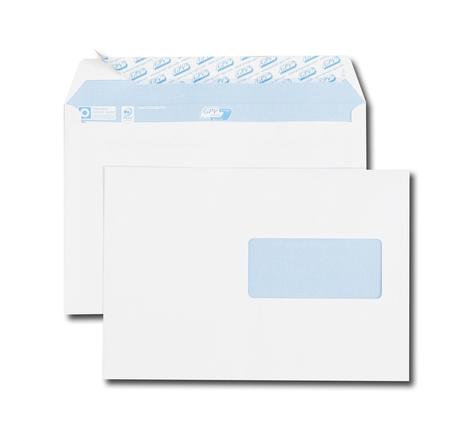 paquet de 500 enveloppes auto-adhésives Fenêtre 45x100 162 x 229 mm Blanc GPV