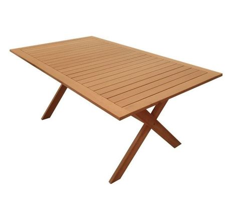 Table de jardin rectangulaire pliable en acacia - 180 x 100 x 75 cm