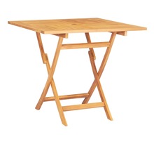 vidaXL Table pliable de jardin 85x85x76 cm Bois de teck solide
