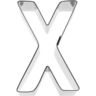 KARIS Emporte-piece Lettre X Birkmann T.1.9 - Inox - 6 cm - PG rouge
