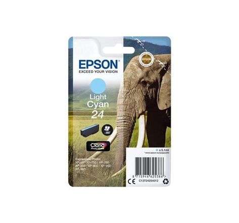 Epson cartouche t2425 - eléphant - cyan clair