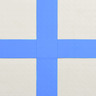 vidaXL Tapis gonflable de gymnastique avec pompe 200x200x10cm PVC Bleu