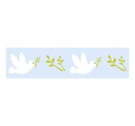 Washi tape bleu clair - colombes