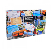 Album de collection pour cartes postales 400 cartes 44x26,5 cm Exacompta