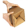 Caisse carton longue simple cannelure à montage instantané longueur 43,5x10,5x10,5 cm (colis de 20)