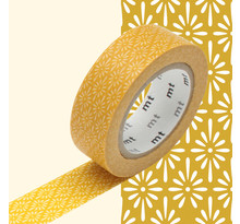 Masking tape mt 1 5 cm fleur jaune