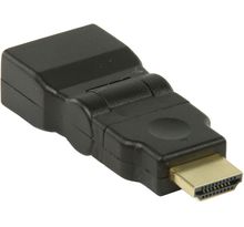 Adaptateur Valueline HDMI mâle (Type A) vers HDMI femelle (Type A) Pivotant (Noir)