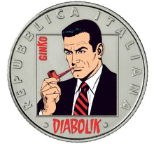 Pièce de monnaie 5 euro Italie 2023 BU – Diabolik (Ginko)