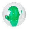 Ballon gonflable ø41 cm pour piscine & plage  accessoire d'eau - design cactus