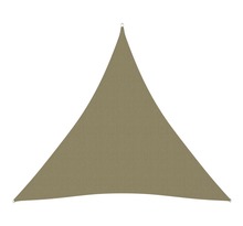 Vidaxl voile de parasol tissu oxford triangulaire 3x3x3 m beige