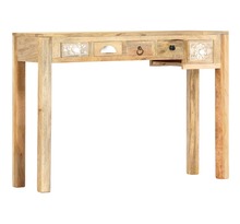 Vidaxl table console 110 x 30 x 75 cm bois de manguier massif