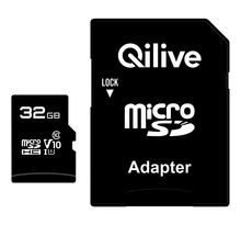 Qilive Micro SDXC - 32 Go - Adaptateur SD - Carte mémoire
