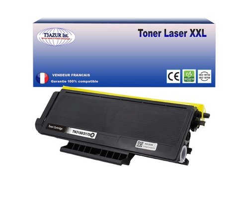 Toner compatible avec Brother TN3170, TN3280 pour Brother HL5370, HL5370DW, HL5240DN2LT, HL5240DNLT, HL5350DN2LT, HL5350DNLT - 8 000 pages - T3AZUR