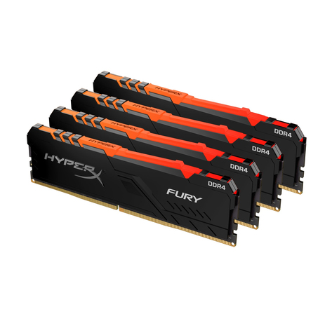 HyperX Fury RGB 128 Go (4 x 32 Go) DDR4 2400 MHz CL15