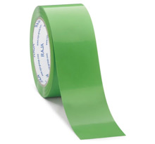 Ruban adhésif couleur vert PVC RAJA Résistant, 37 microns 50 mm x 66 m (colis de 6)