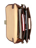 Porte documents homme Premium en cuir - KATANA - 2 soufflets - 38.5 cm - 31007-Marron