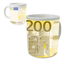 Tasse en céramique billet euro by Cbkreation