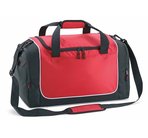 Sac de sport compact - locker bag - qs77 - rouge - noir - blanc