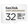 Sandisk sandisk high endurance microsdhc uhs-i u3 v30 32 go + adaptateur sd