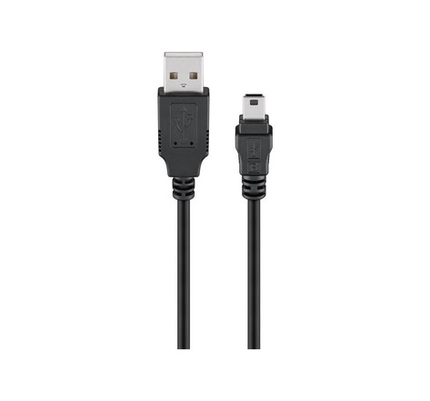 Cable Goobay USB 2.0 type A - Mini B M/M 1,80m (Noir)