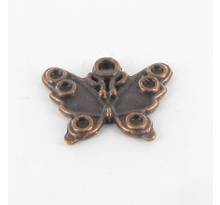Breloque en métal papillon cuivré (10 pièces)