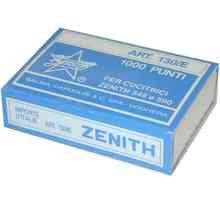 Boîte de 1000 Agrafes 130/E 6/4mm en acier ZENITH