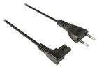 Câble d'alimentation - IEC-320-C7 Coudé - 3.00 m Noir