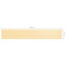 Vidaxl écran de balcon blanc et jaune 75x500 cm tissu oxford