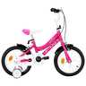 Vidaxl vélo pour enfants 14 pouces noir et rose