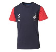 WEEPLAY T-shirt Football FFF Pogba - Maillot Enfant 100% coton jersey