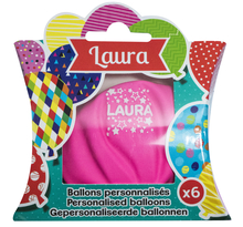 Ballons de baudruche prénom Laura