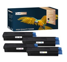 Qualitoner x4 toners 42804540 (noir + cyan + magenta + jaune) compatible pour oki