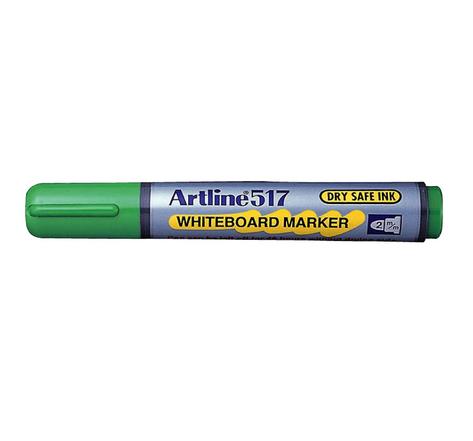 Marqueur 'Dry Safe' '517' effaçable à sec pointe conique 2 mm vert ARTLINE