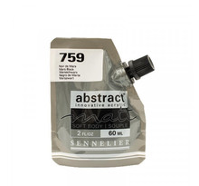 Peinture acrylique abstract matt - noir de mars - sachet 60ml - sennelier