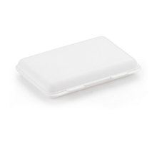 Boîte coquille à fermeture simple blanche 7,5x4,5x1,3 cm (colis de 100)