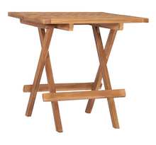 Vidaxl table pliable de jardin 50x50x50 cm bois de teck solide