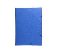 Chemise 3 Rabats et élastique Carte 600g A3 Bleu EXACOMPTA