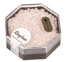Delica-rocailles, 1,6mm éclat de perle, boîte, rose poudre, 8 g