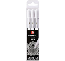 Etui de 3 stylos Sakura Gelly Basic Real - Blanc - Sakura