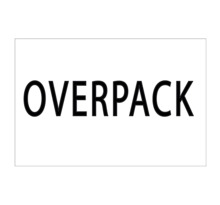 Étiquette palette "Overpack" (colis de 1000)