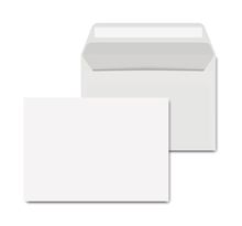 Enveloppe extra blanche c6 clairalfa 114 x 162 mm 80g - sans fenêtre bande autoadhésive (boîte 500 unités)
