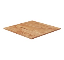vidaXL Dessus de table carré Marron clair50x50x1 5cm Bois chêne traité