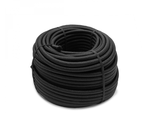 Bobine, rouleau de tendeur élastique - 50 mètres x 10 mm - Noir