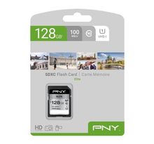PNY Carte mémoire SD 128GB ELITE C10 U1