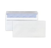 75 enveloppes blanches en papier - 11 x 22 cm