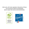 Carte simple All you need is love créée et imprimée en France sur papier certifié PEFC - Cœur Kawaï