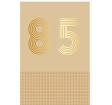 Carte D'anniversaire 85 Ans En Or - Doré - Pour Homme Et Femme - 11 5 X 17 Cm - Draeger paris