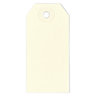 Lot de 1000: Étiquette américaine cartonnée beige sans attache 140x70 mm