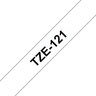Cartouche ruban etiqueteuse 9mm noir et transparent tze-121